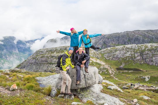Summer hiking tour of the Lofoten Islands