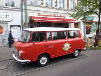 East Berlin tour in GDR vintage car with curry sausage snack