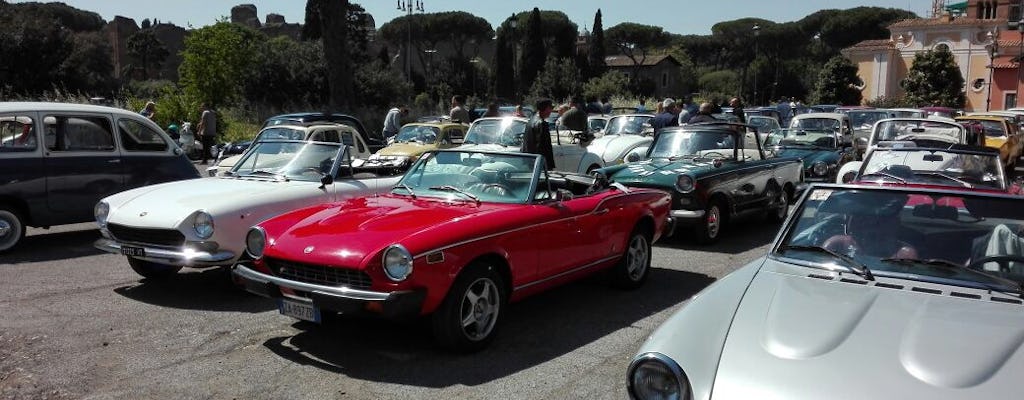 Tour San Gimignano driving a classic Spider from Florence