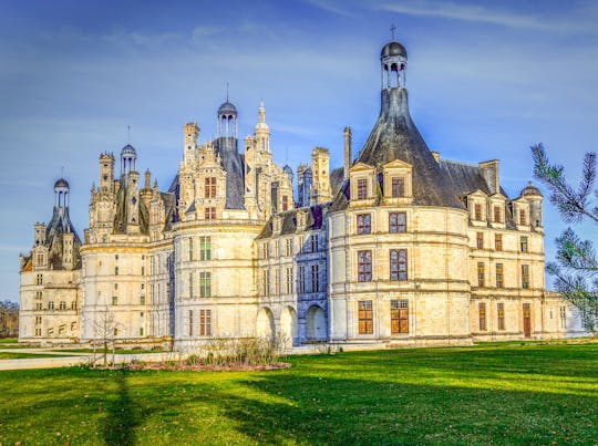 Visita audioguiada pelos Castelos de Clos Lucé, Chambord e Chenonceau com degustação de vinhos