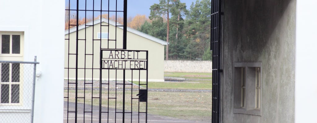 De originele Berlijn Sachsenhausen concentratiekamp herdenkingstocht