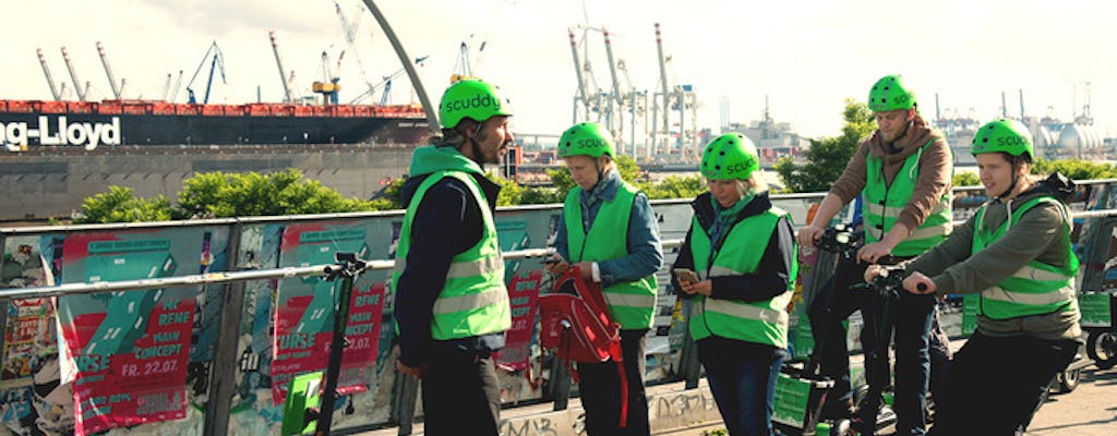 Hamburgo HafenCity tour de 2 horas com Scuddy e-scooter