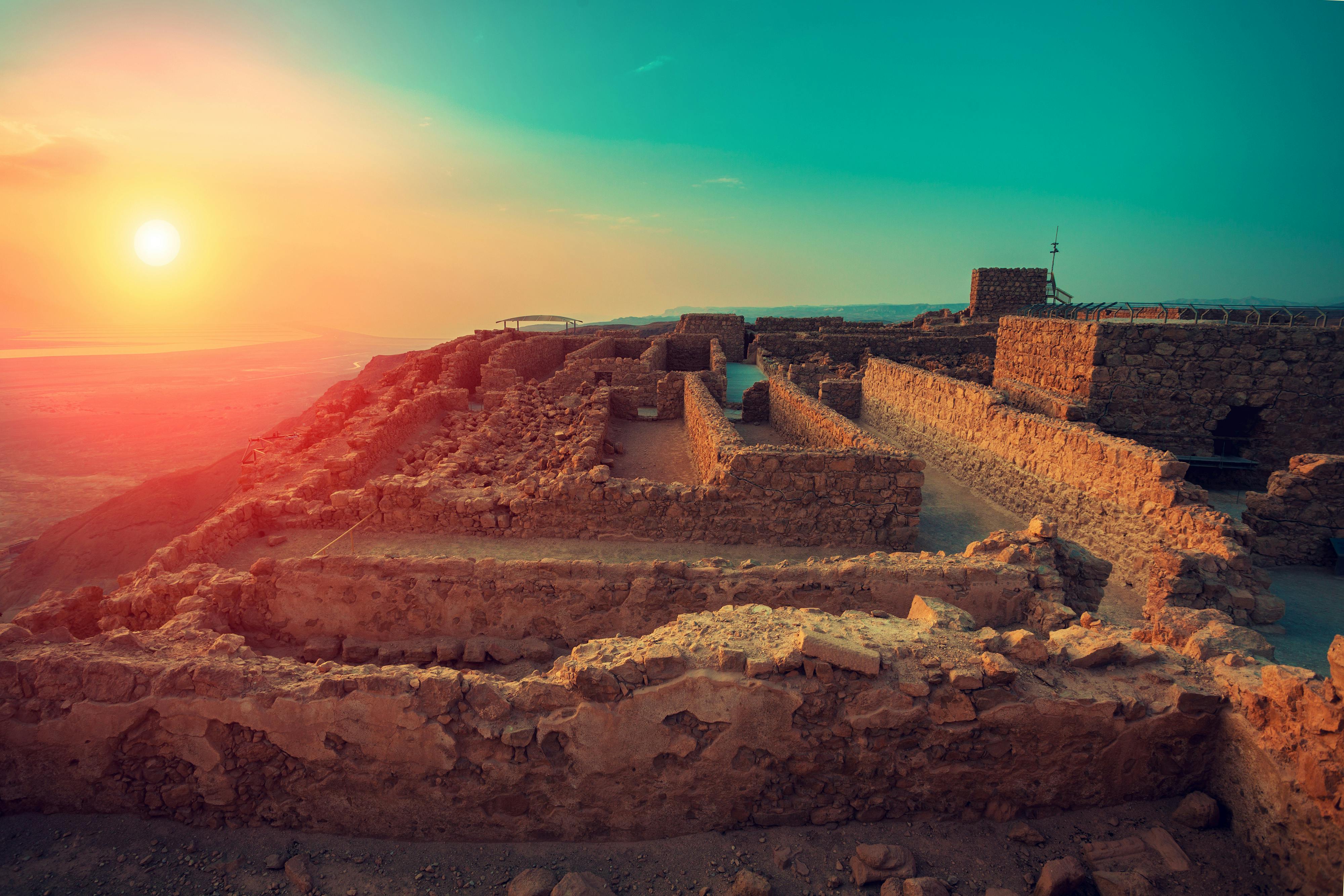 Tour di Masada da Gerusalemme all'alba