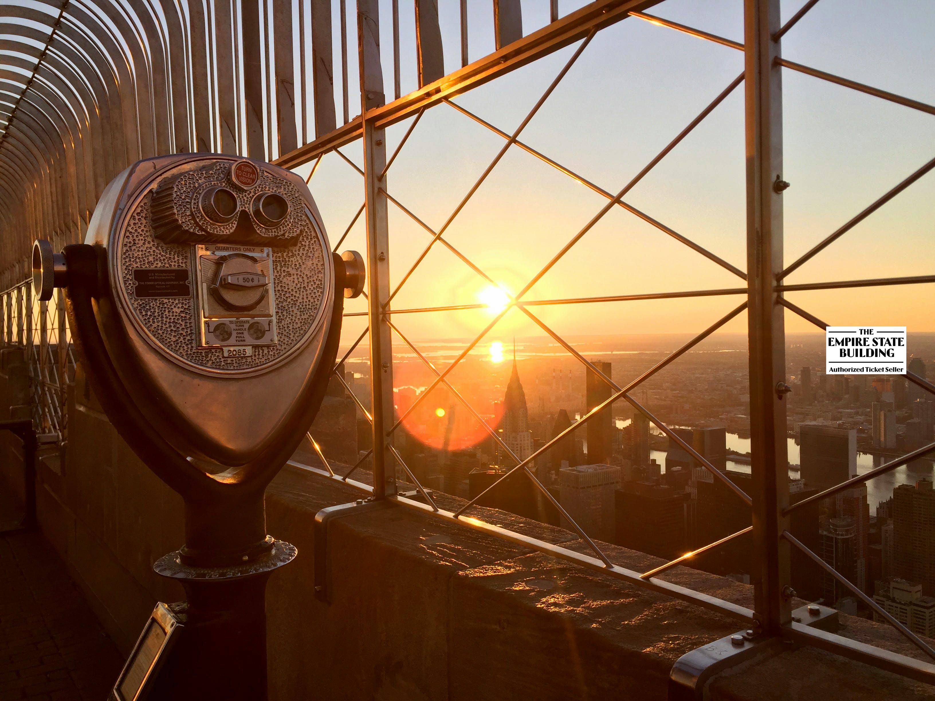 Bilhetes para o observatório do Empire State Building  ao nascer do sol