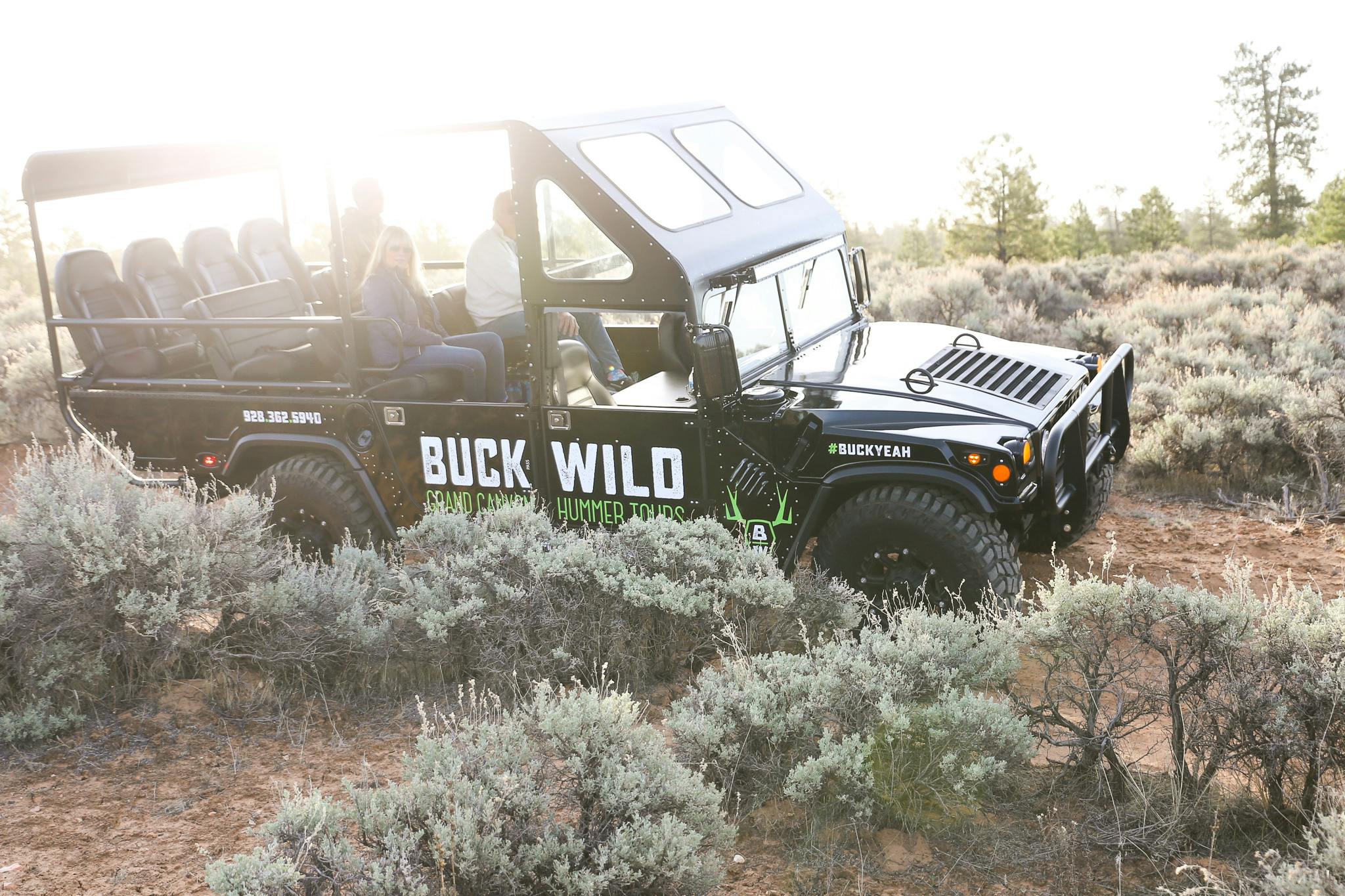 Grand Canyon South Rim bustur and Buck Wild Hummer- tur fra Las Vegas