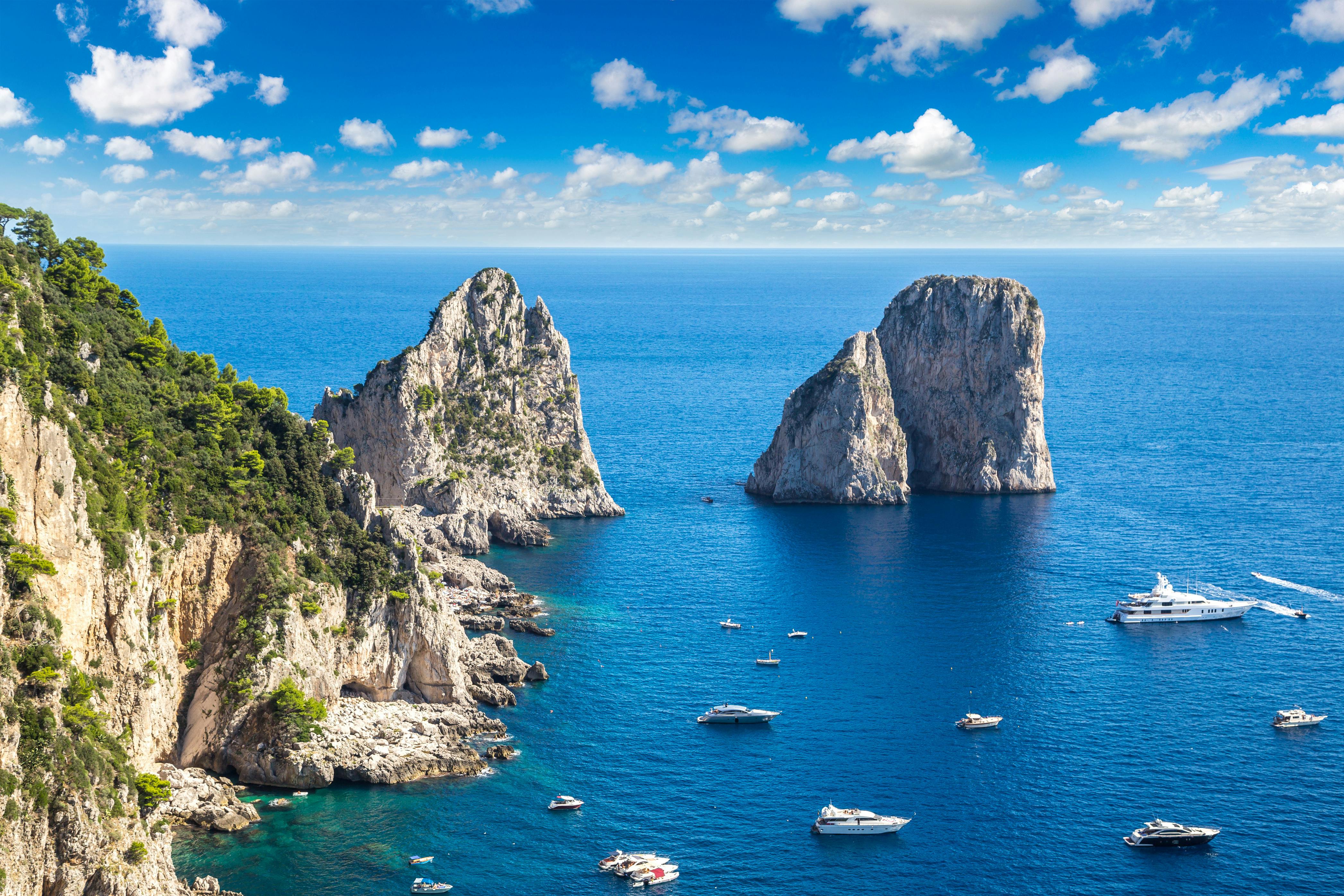 Croisière autour de Capri en bateau privé