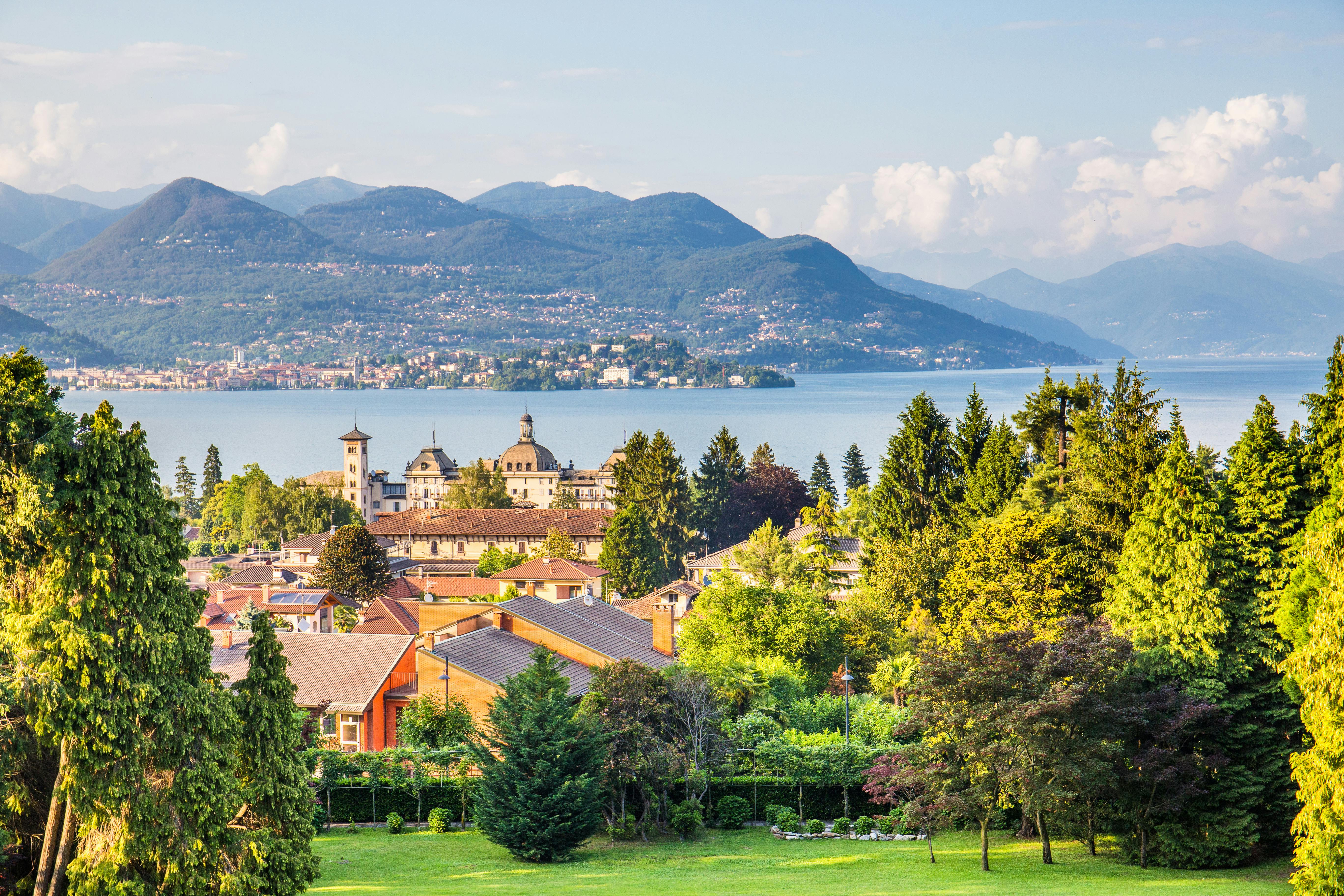 Lake Maggiore and Borromean Islands from Stresa