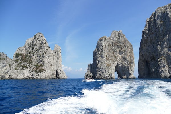 Experiencia privada en barco hasta Capri desde Positano