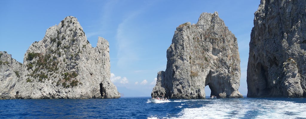 Experiência em barco privado para Capri saindo de Positano