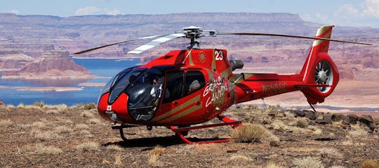 Horseshoe Bend-vliegtour met exclusieve Tower Butte-landing vanaf Page