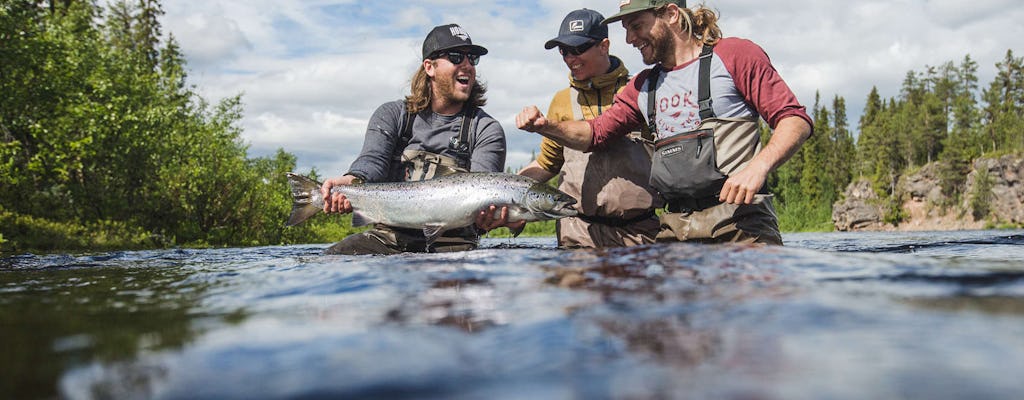 Arctic river fishing tour