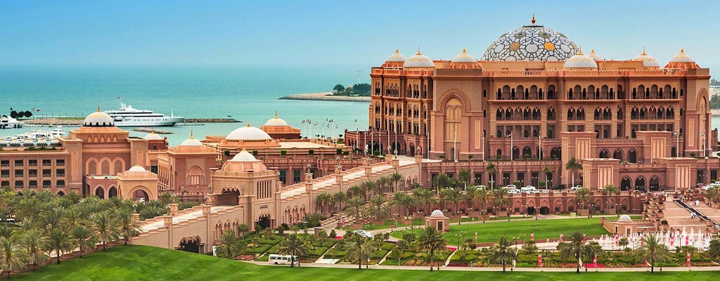 Mesquita Sheikh Zayed com a turnê do Emirates Palace saindo de Dubai