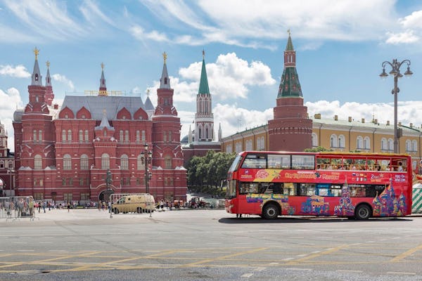 Bus à arrêts multiples City SIghtseeing à Moscou avec croisière fluviale en option