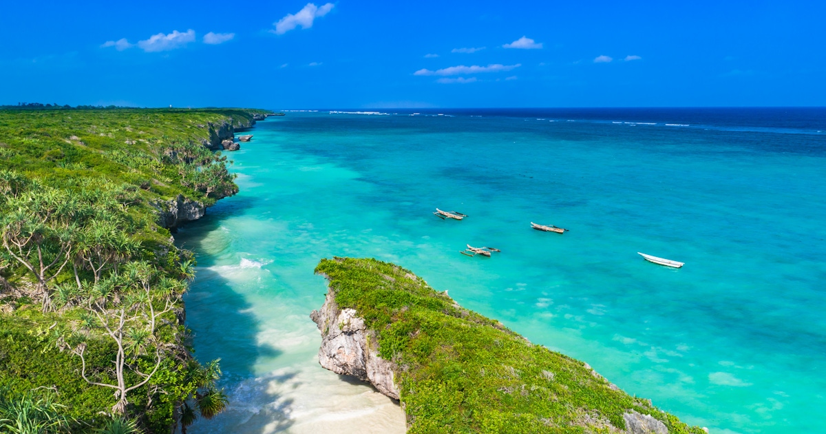 Map graphic for planning your trip to Zanzibar