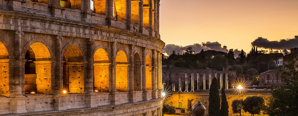 Zwiedzanie Koloseum, Wzgórza Palatyńskiego i wycieczka autobusowa po Rzymie z możliwością wsiadania i wysiadania