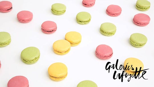 French macaron baking class at Galeries Lafayette