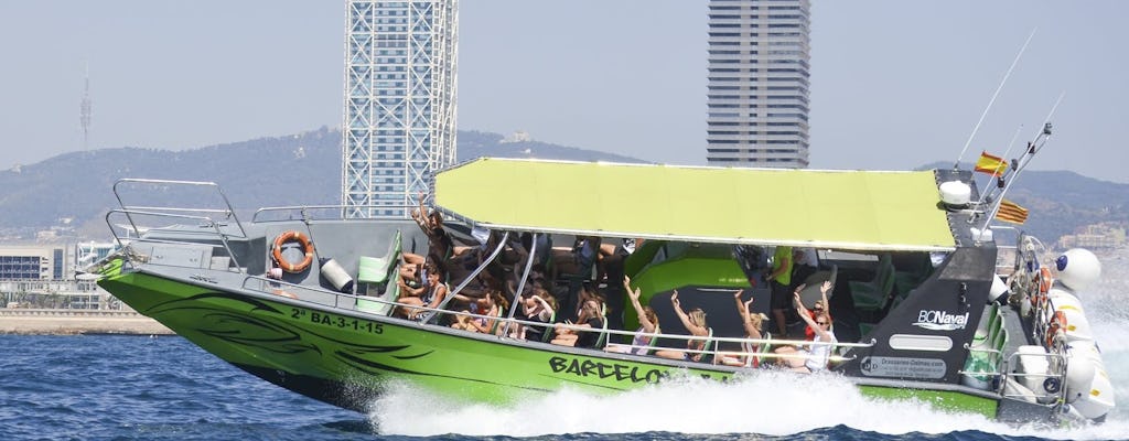 Adrenalina Giro in barca sulla spiaggia a 360 °