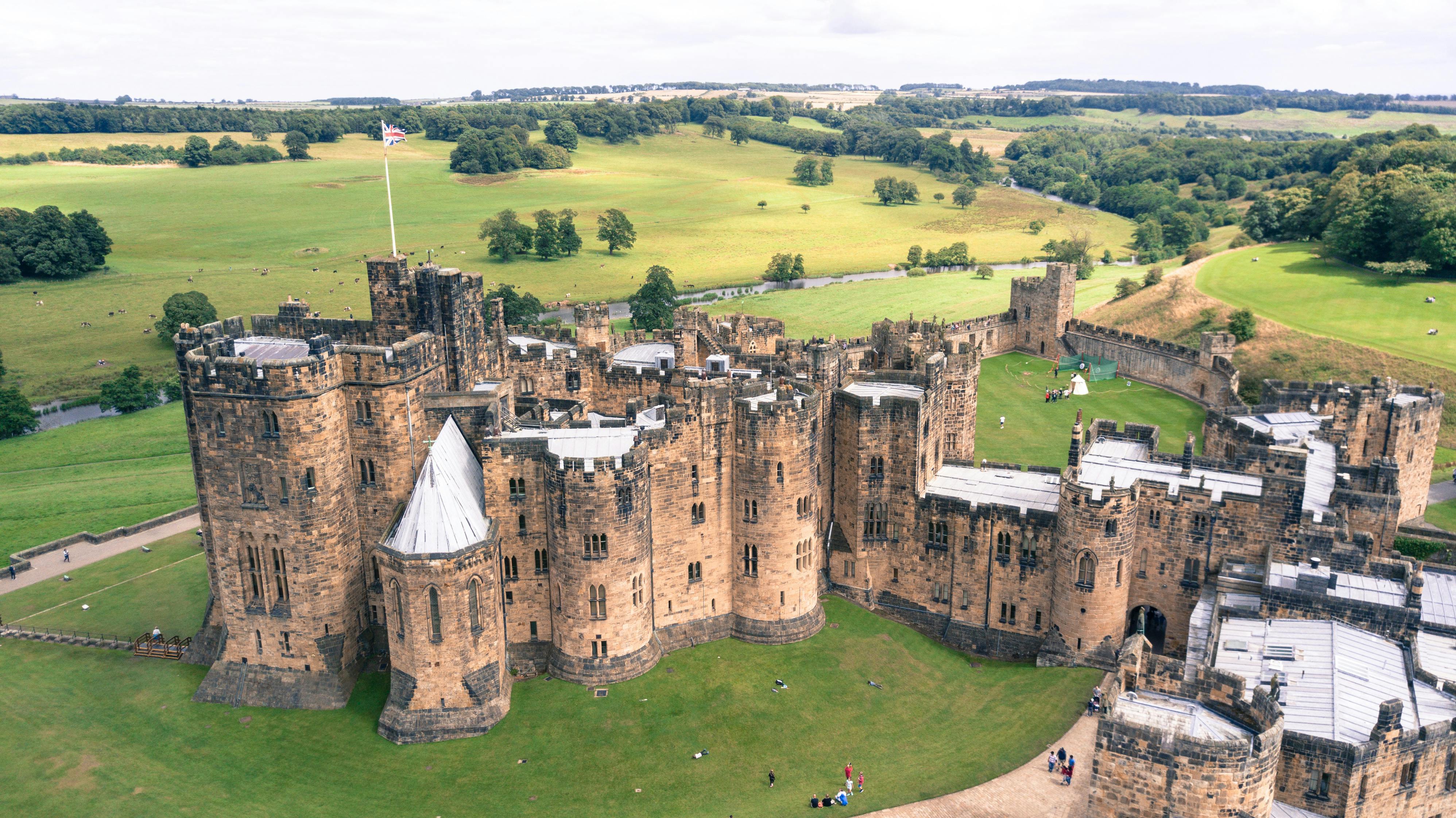 Borders countryside and Alnwick Castle day trip