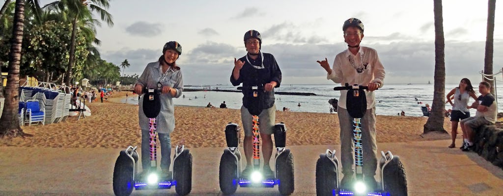 Waikiki sunset hoverboarding tour to Diamond Head and Kapiolani Park