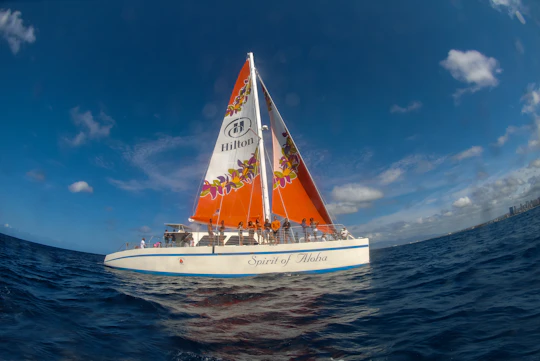 Hawaii catamaran sailing and snorkeling excursion