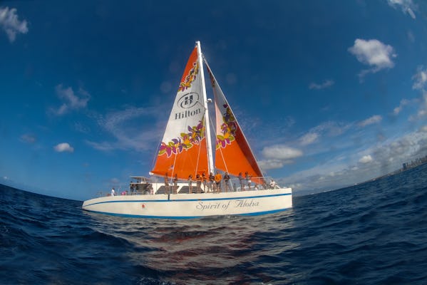 Hawaii catamaran sailing and snorkeling excursion