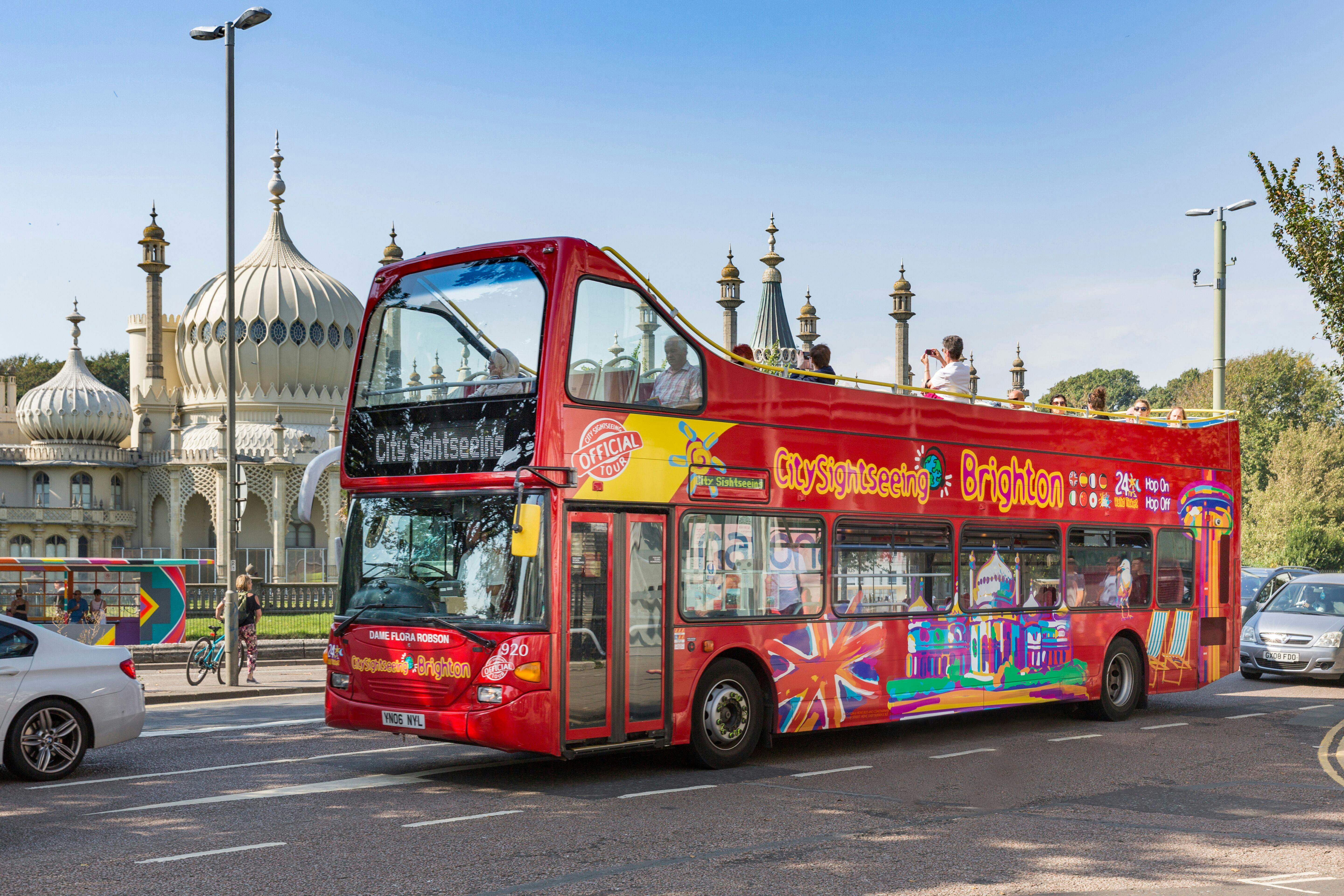 City Sightseeing hop-on hop-off bus tour of Brighton