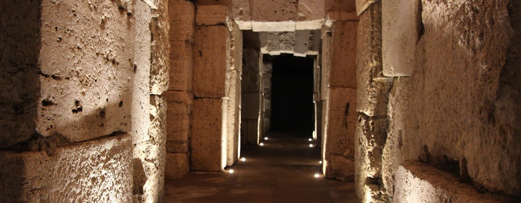 Visite des souterrains du Colisée avec l'arène des gladiateurs et le Forum romain