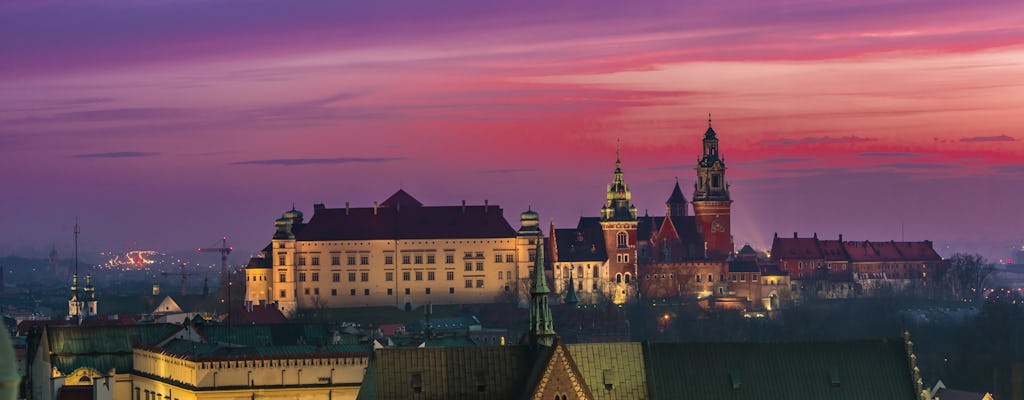 Krakow by night city tour by electric car