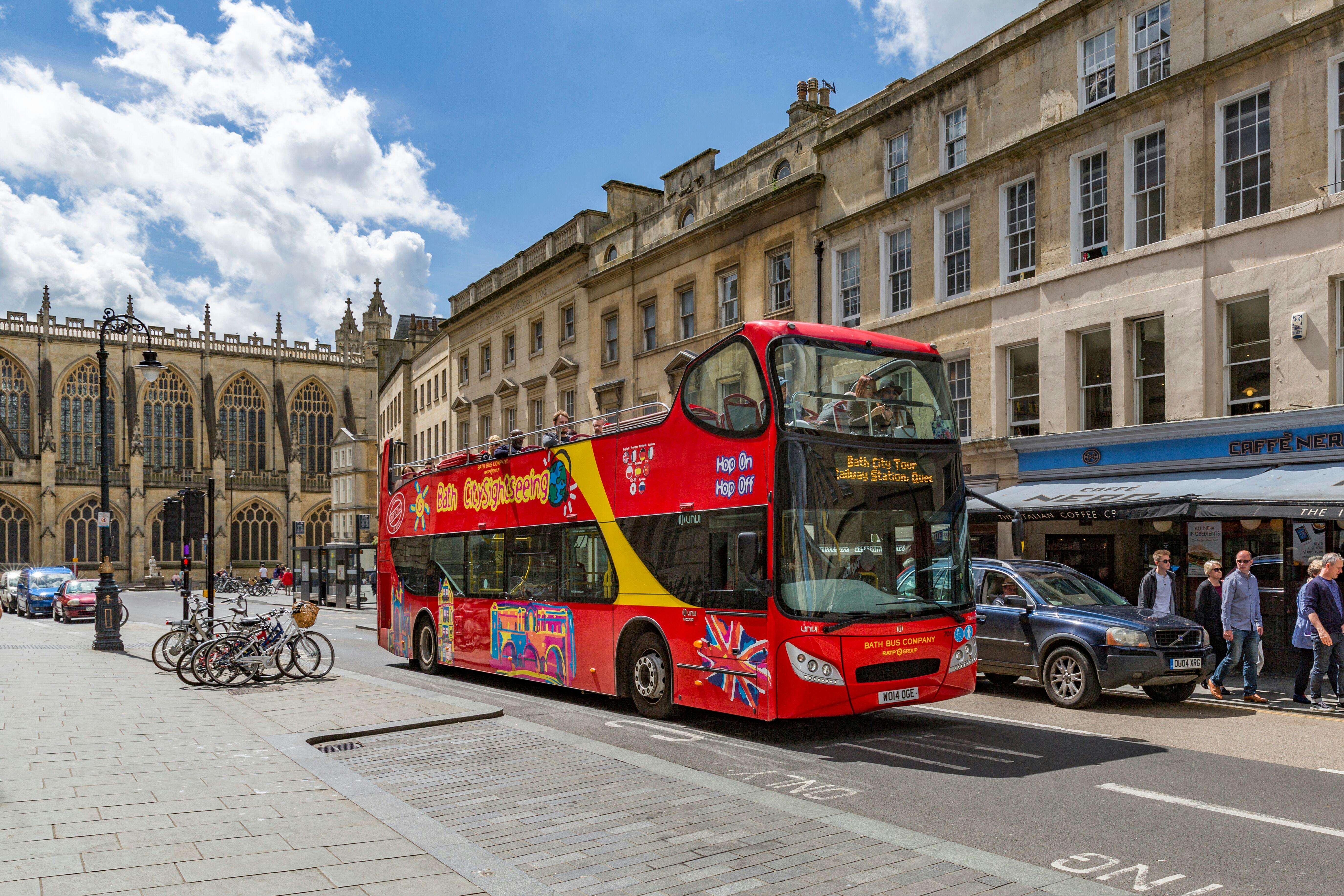 24-hour hop-on hop-off City Sightseeing bus tour of Bath