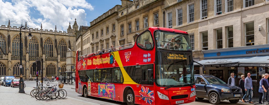24-hour hop-on hop-off City Sightseeing bus tour of Bath