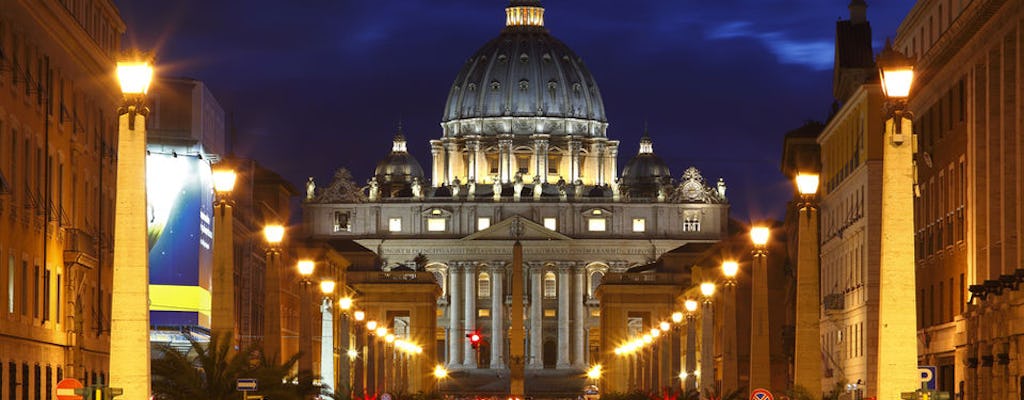 Tour privado de Roma por la noche con servicio de recogida