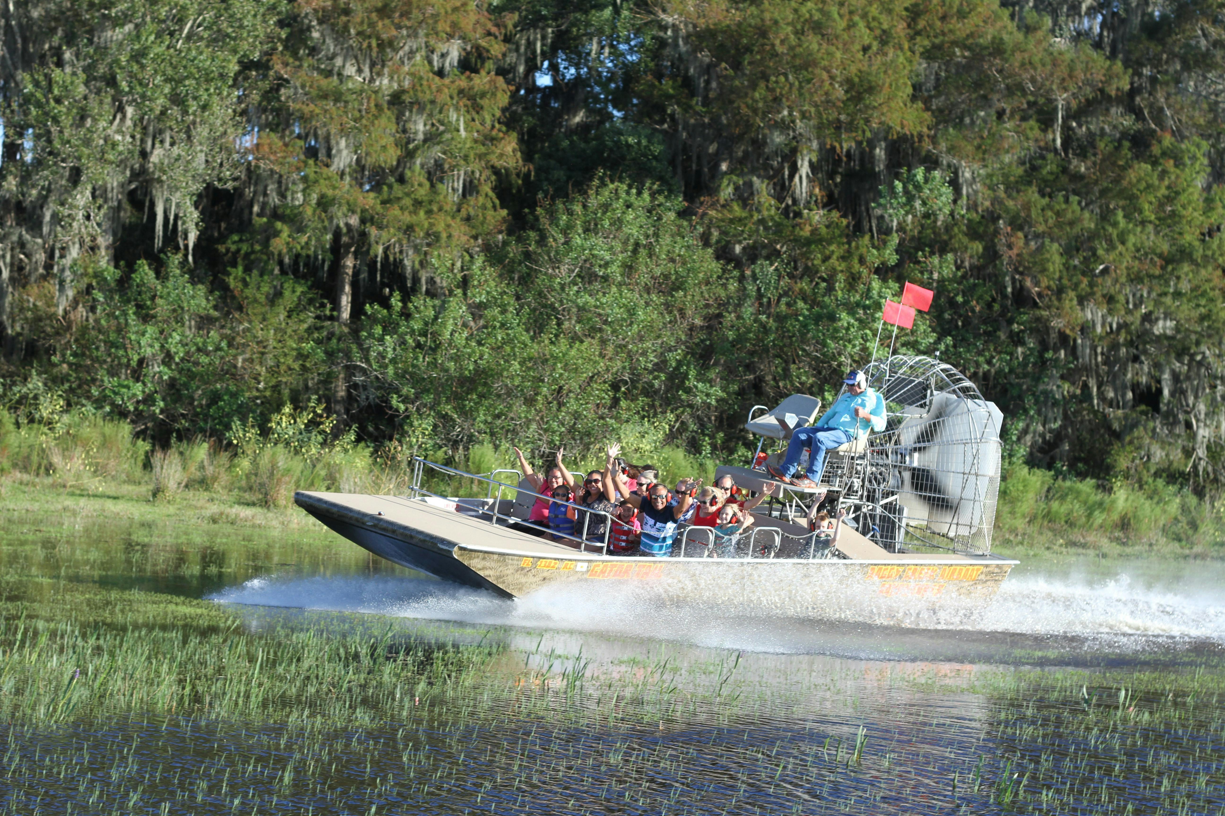 Excursion pittoresque en hydroglisseur des trente minutes aux Everglades en Floride centrale avec entrée au parc