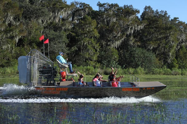 Tour di un'ora in idroscivolante delle Everglades della Florida centrale con ingresso al parco