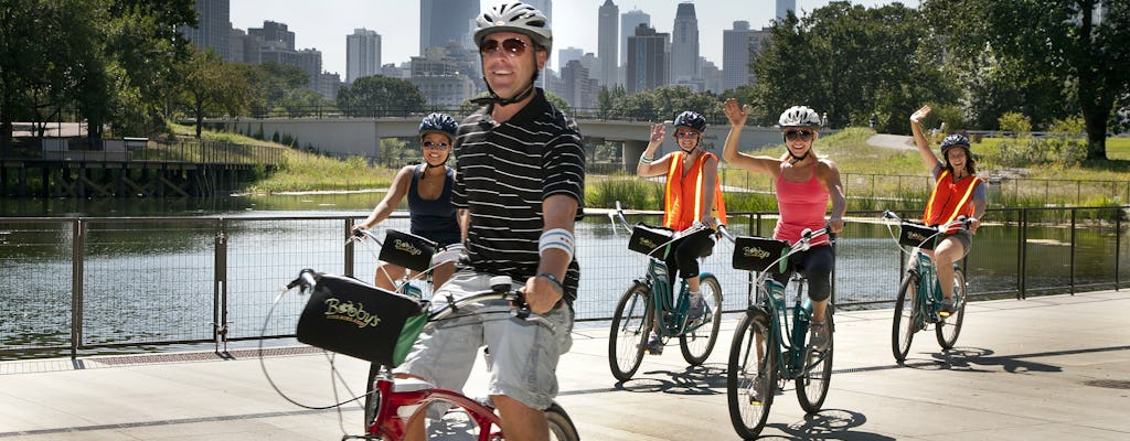 Recorrido en bicicleta por el vecindario del lago de Chicago