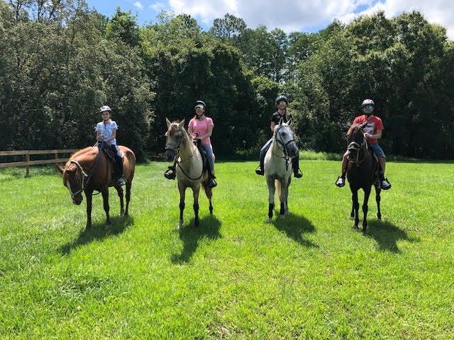 Horseback trail ride in Central Florida