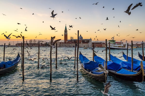 Wandeltocht door Venetië met het Dogenpaleis sla de rij over en rij met de gondel