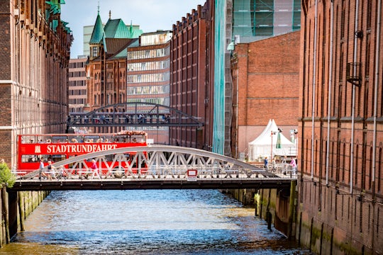Discover Hamburg with hop-on hop-off bus, harbor and Alster cruise