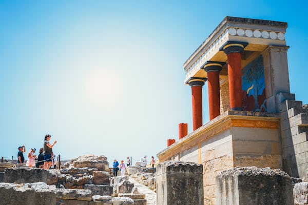 Boleto electrónico del palacio de Knossos con recorrido de audio en su teléfono
