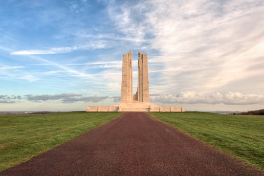 Round trip transfer from Arras or Lens to Vimy Ridge