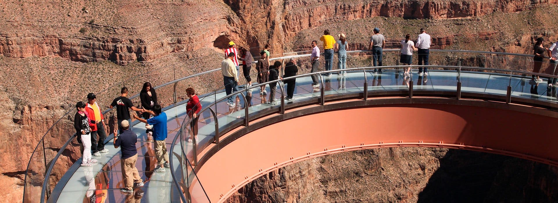 Experiência na Skywalk do Grand Canyon