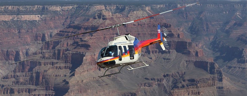 Grand Canyon deluxe com ar, helicóptero e ônibus de Las Vegas