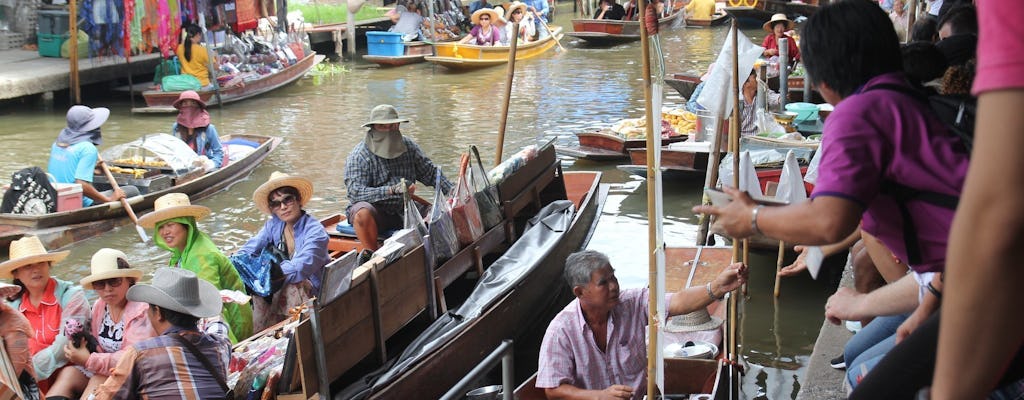 Damnoen Saduak Floating & Maeklong Railway Markets
