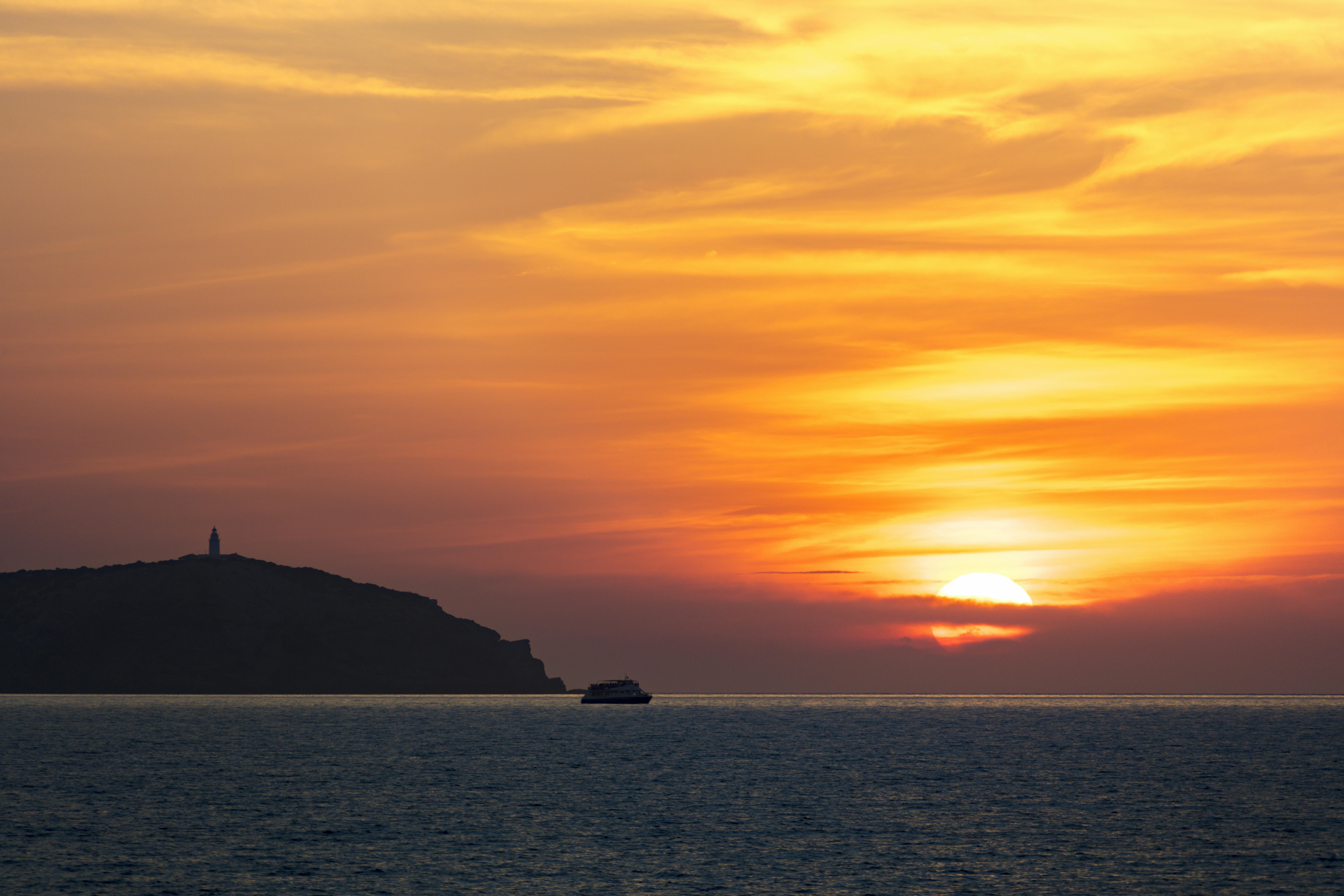 Solnedgång över Ibiza