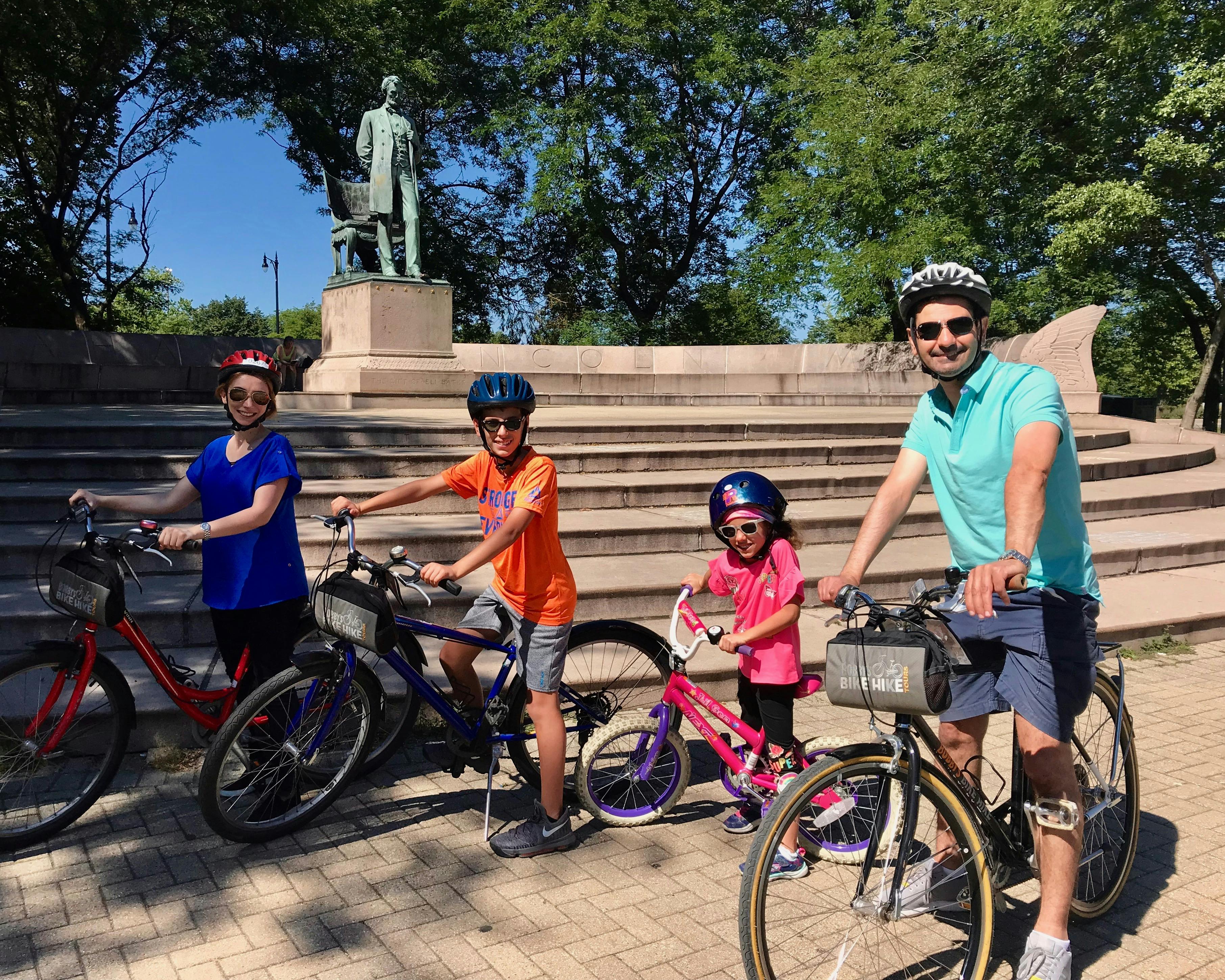 Rodzinna wycieczka rowerowa po Chicago