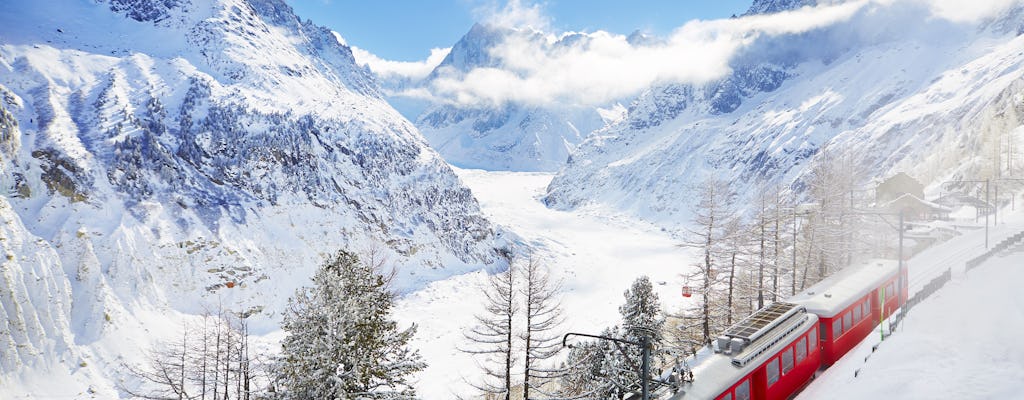 Wycieczka autobusowa z Genewy do Chamonix Mont Blanc pociągiem górskim