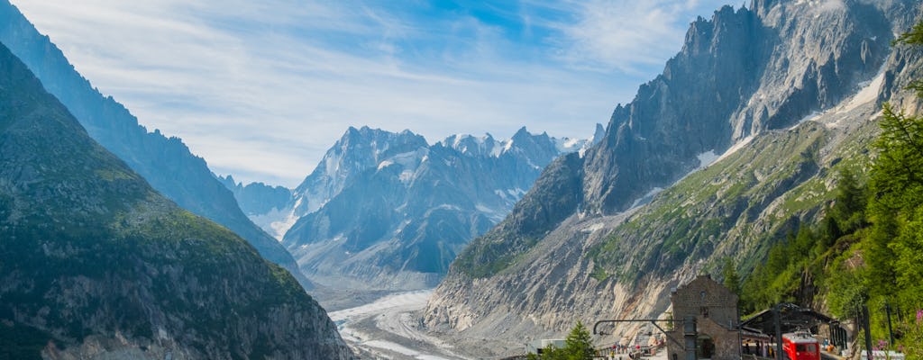 Chamonix Mont Blanc guided bus day trip with mountain train and lunch from Geneva