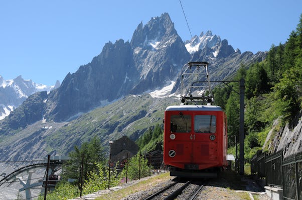 Transfert en bus de Genève à Chamonix avec téléphérique et train de montagne