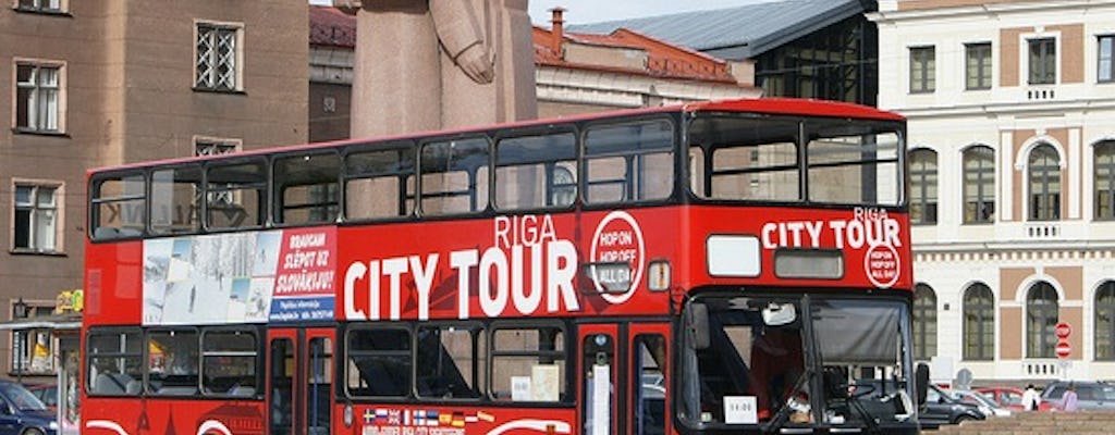 Carte des bus rouges de Riga 48 heures