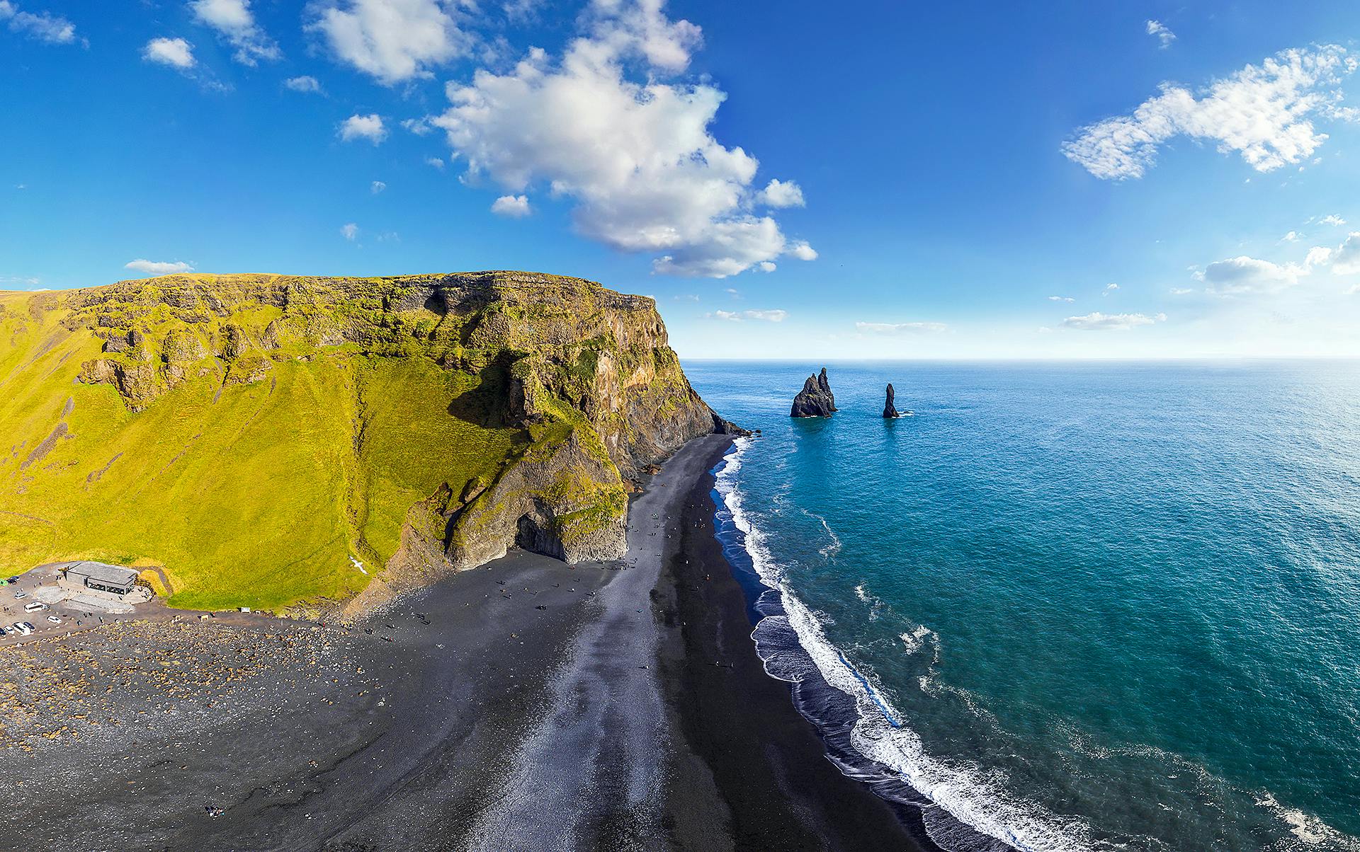 Gita di un giorno in Islanda meridionale, cascate e spiaggia di sabbia nera di Reykjavík