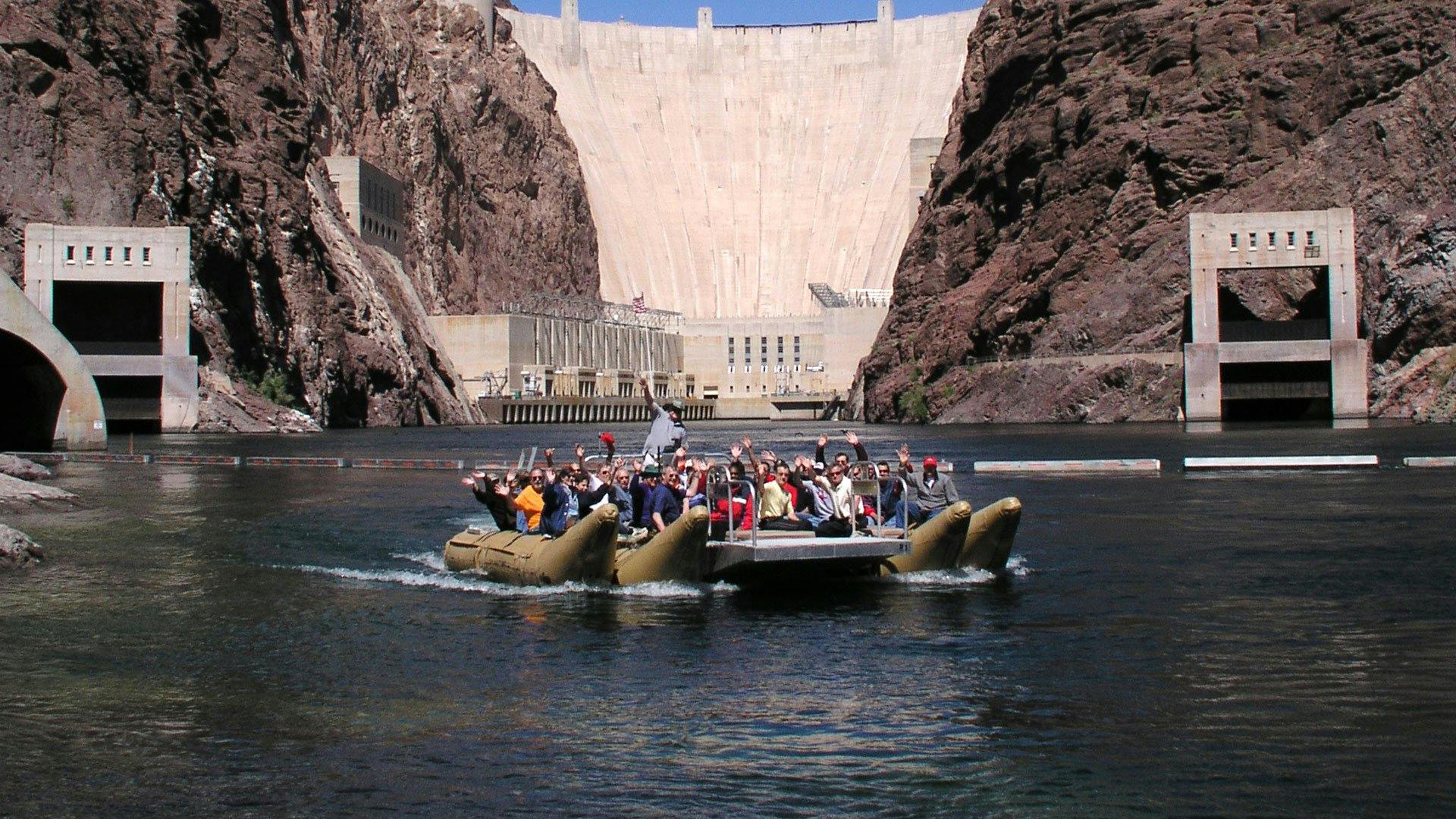 Grande celebração com rafting Black Canyon do Grand Canyon West